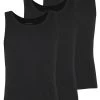 Pier One 3 Pack - Camiseta Interior - Black