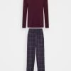Pier One Pijama - Bordeaux/Dark Blue