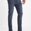 Pier One Coloured Baron - Vaqueros Slim Fit - Dark Blue