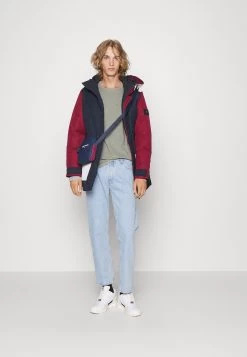 Pier One 5 Pack - Camiseta De Manga Larga - Black/Dark Blue/Stone