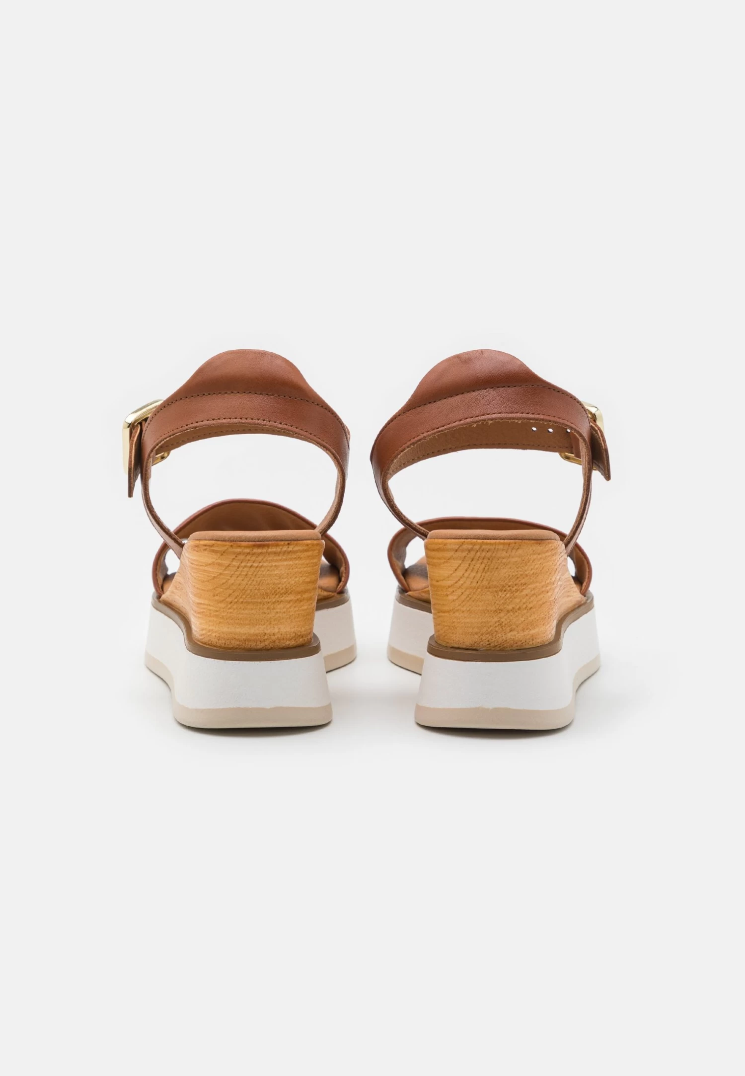 Pier One Leather - Sandalias Con Plataforma - Cognac 4 Pier One Leather - Sandalias Con Plataforma - Cognac - Imagen 4
