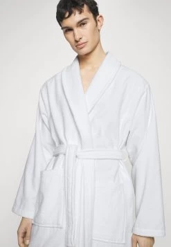 Pier One Shawl Towel Bathrobe - Albornoz - White -Pier One 1750537fe5284a27957b17c8aded1f98