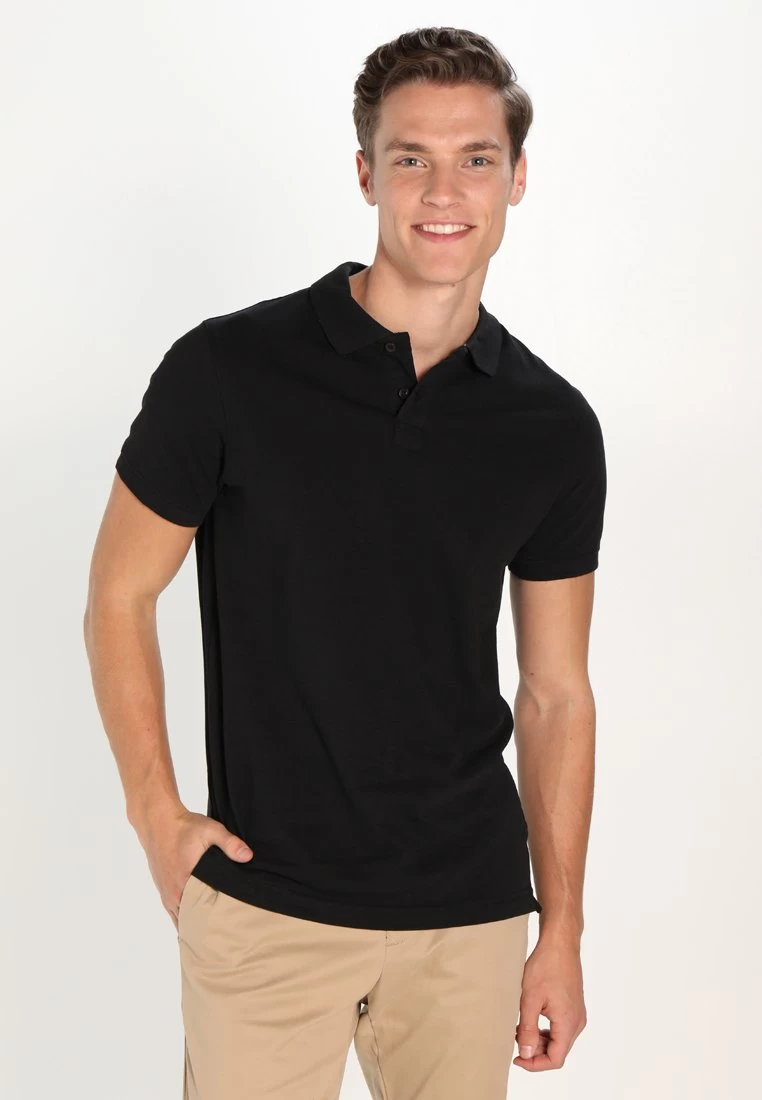 Pier One Basic - Polo - Black 1 Pier One Basic - Polo - Black