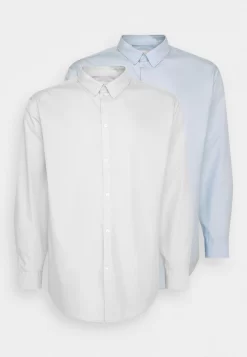 Pier One 2 Pack- Camisa Elegante - White/Light Blue -Pier One 1dcbc091ff00436fb7371d7394a1aa8f scaled