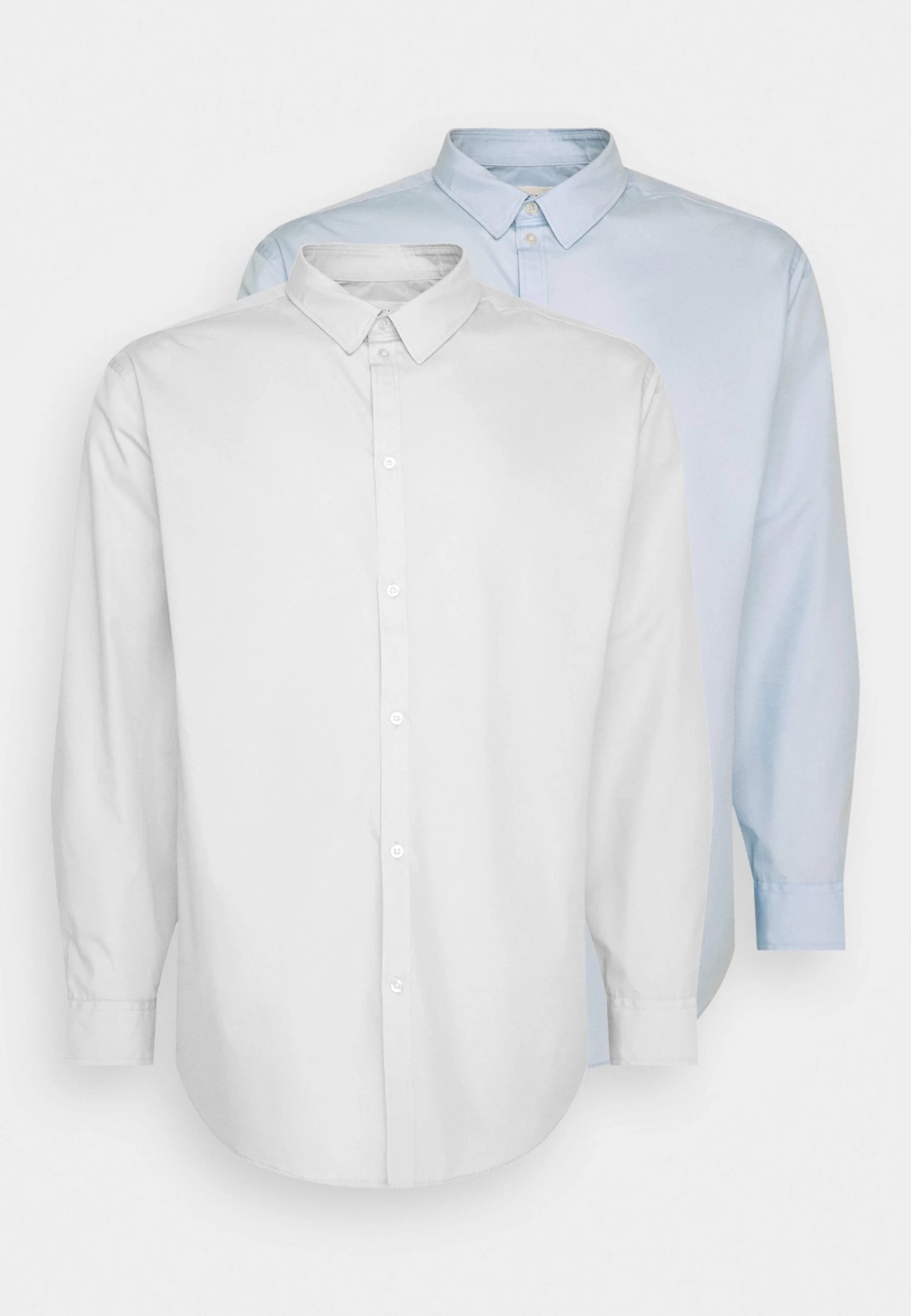 Pier One 2 Pack- Camisa Elegante - White/Light Blue 5 Pier One 2 Pack- Camisa Elegante - White/Light Blue - Imagen 5