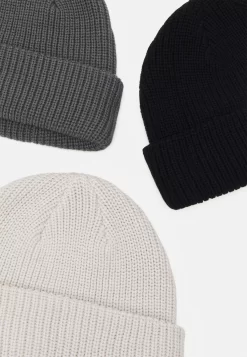 Pier One Unisex 3 Pack - Gorro - Black/Dark Grey/Off-White/ -Pier One 227c946f16e945278f07dcddf0a935a2 scaled