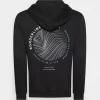 Pier One Hoodie Circle Back - Sudadera - Black