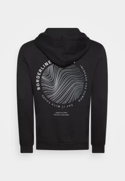 Pier One Hoodie Circle Back - Sudadera - Black