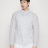 Pier One Camisa - White/Light Blue