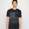 Pier One Camiseta Estampada - Dark Blue