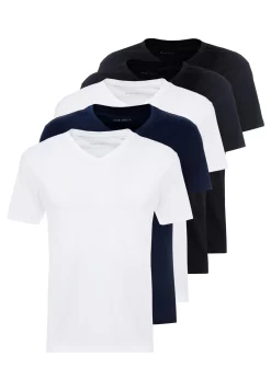 Pier One 5 Pack - Camiseta Básica - White/Blue/Black -Pier One 2819a515ceaa41a7b996144dea7390c3 scaled
