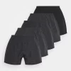 Pier One 5 Pack - Boxer - Black/Dark Grey