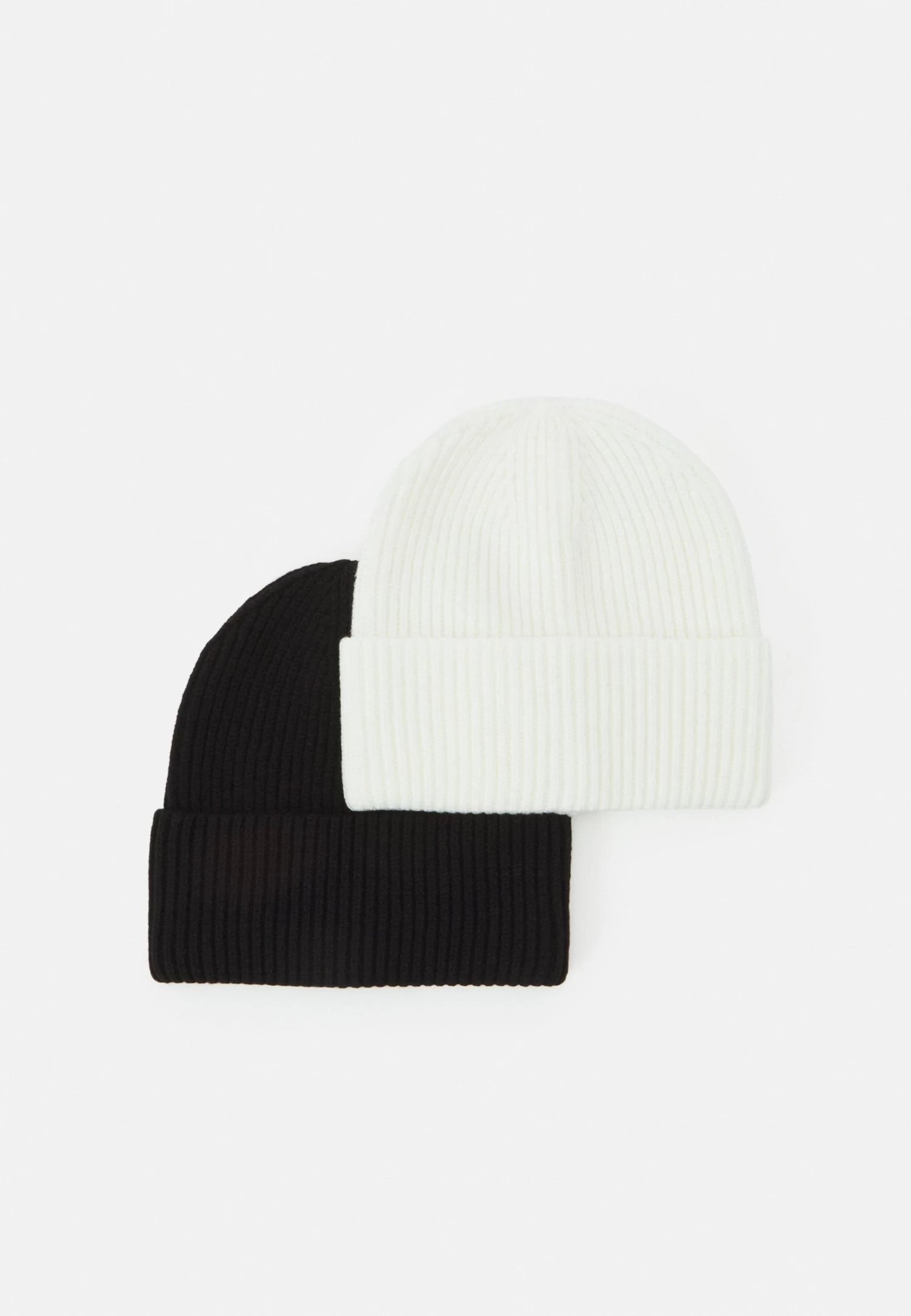 Pier One Unisex 2 Pack - Gorro - Black/White 1 Pier One Unisex 2 Pack - Gorro - Black/White