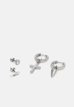 Pier One 3 Pack Unisex - Pendientes - Silver-Coloured -Pier One 3cd8712c5f384a889eb27469ebf636c4 scaled