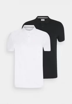 Pier One 2 Pack - Polo - White/Black
