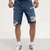 Pier One Shorts Vaqueros - Dark Blue Denim