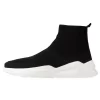 Pier One Zapatillas Altas - Black/White