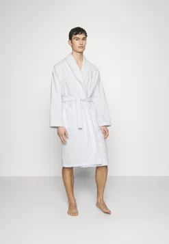 Pier One Shawl Towel Bathrobe - Albornoz - White