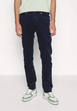 Pier One Corduroy - Pantalones - Dark Blue