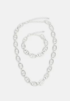 Pier One Set Unisex - Collar - Silver-Coloured