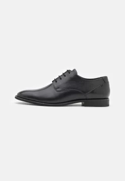 Pier One Leather - Zapatos Con Cordones - Black