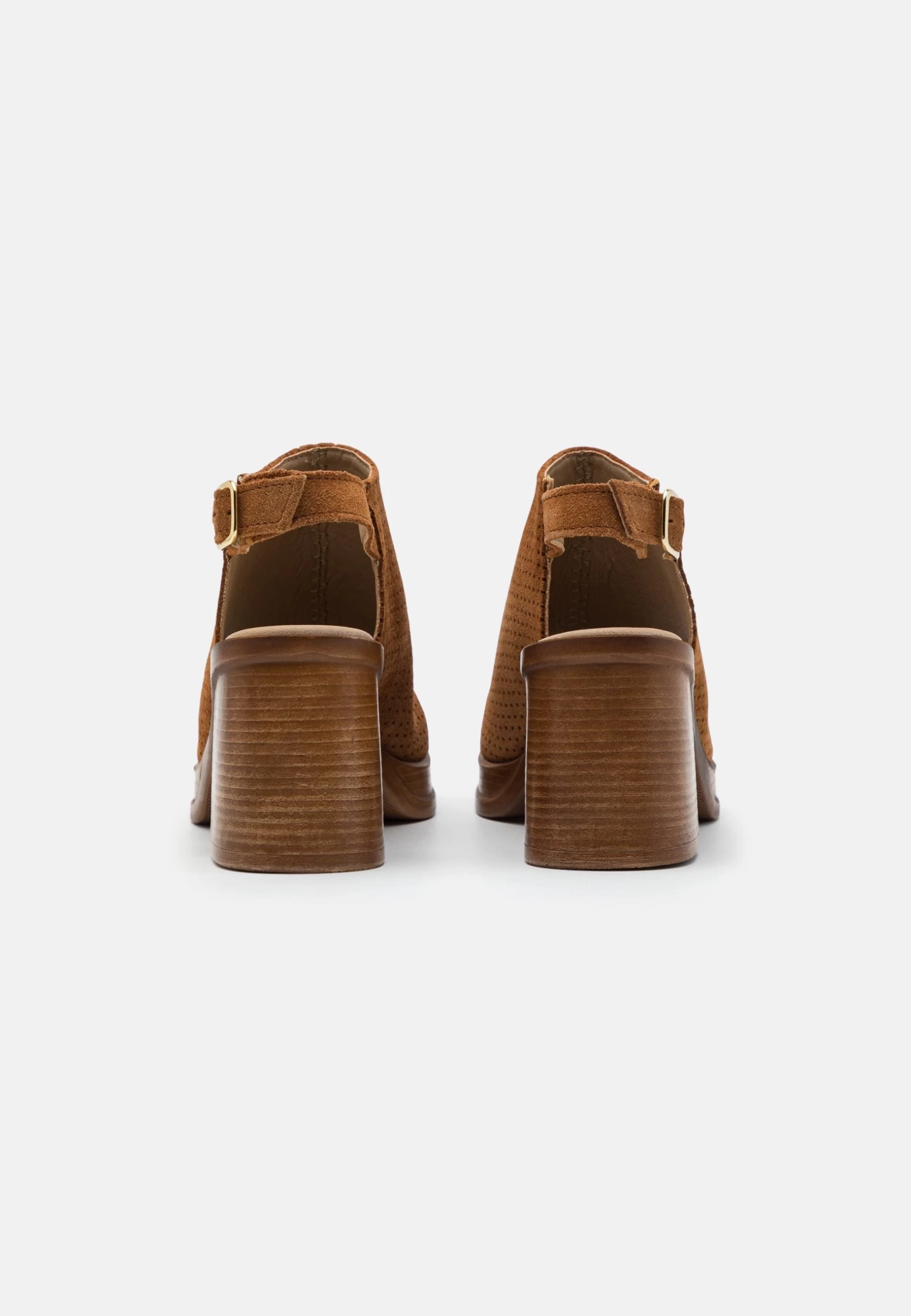 Pier One Leather - Sandalias Con Plataforma - Cognac 4 Pier One Leather - Sandalias Con Plataforma - Cognac - Imagen 4