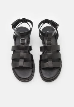 Pier One Leather - Sandalias - Black -Pier One 655a80499ced4f70bf6d192e659fa89e
