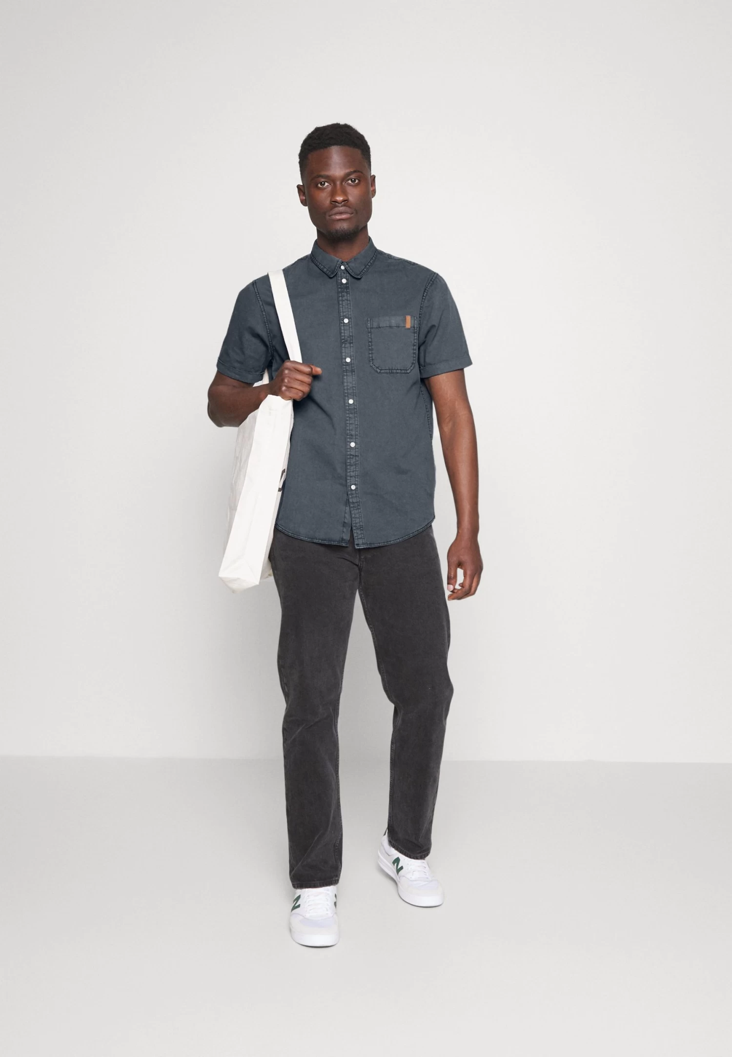 Pier One Camisa - Blue-Grey 2 Pier One Camisa - Blue-Grey - Imagen 2