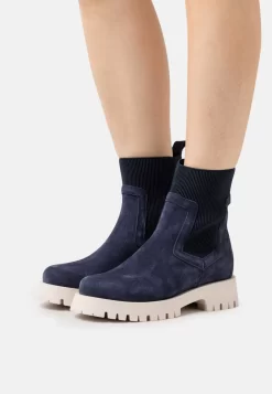 Pier One Leather - Botines Con Plataforma - Dark Blue