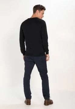 Pier One Basic Crewneck - Jersey De Punto - Black -Pier One 67feb9b1cee14abc863487c2b05bb82a