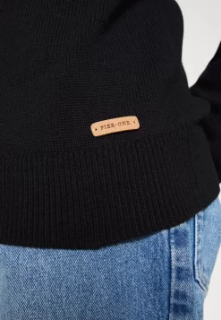 Pier One Structure Block High Collar - Chaqueta De Punto - Black -Pier One 6a3d75ac81f349948e6db8598e9da725 scaled