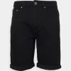 Pier One Shorts Vaqueros - Black Denim