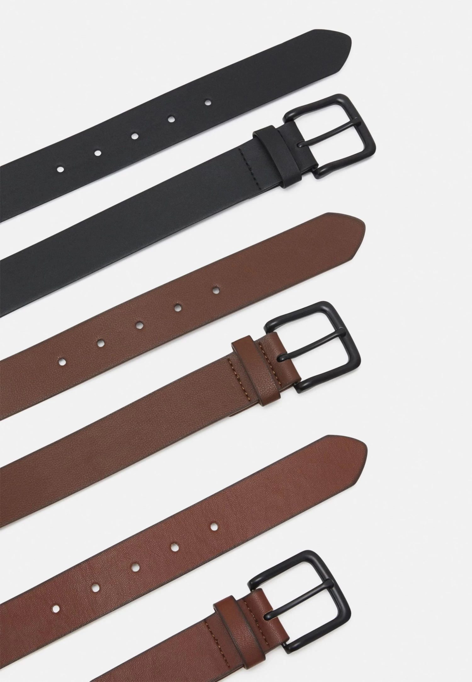 Pier One 3 Pack Unisex - Cinturón - Black/Brown /Cognac 2 Pier One 3 Pack Unisex - Cinturón - Black/Brown /Cognac - Imagen 2