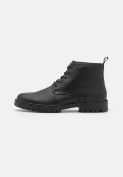 Pier One Botines Con Cordones - Black