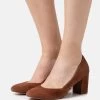 Pier One Leather - Tacones - Dark Brown