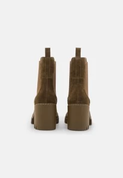 Pier One Leather - Botines De Tacón - Khaki -Pier One 82e4380308ac44f19d33d6cff9f92202