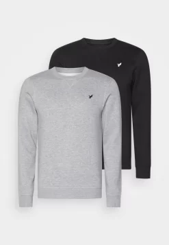 Pier One Sudadera - Black/Mottled Grey