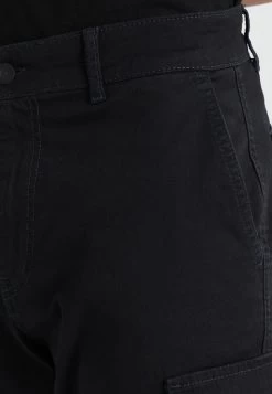 Pier One Cuffed Skinny Trouser- Pantalones Cargo - Black -Pier One 88cde03e56194a83afac387b6140efff