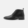 Pier One Leather - Botines Con Cordones - Black