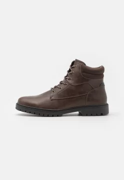 Pier One Unisex - Botines Con Cordones - Brown