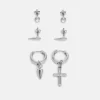 Pier One 3 Pack Unisex - Pendientes - Silver-Coloured