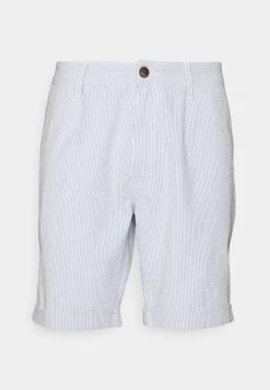 Pier One Pleated Seersucker Short - Shorts - Blue -Pier One a020ce1da6b84bd9bdafa40d5705abc0