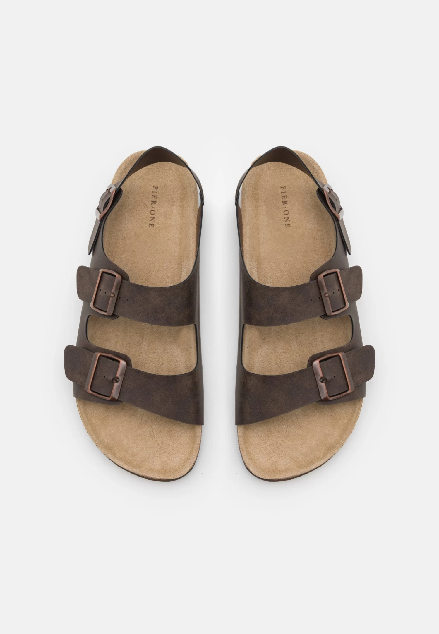 Pier One Unisex - Sandalias - Dark Brown 4 Pier One Unisex - Sandalias - Dark Brown - Imagen 4