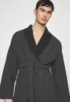 Pier One Shawl Towel Bathrobe - Albornoz - Dark Grey -Pier One aedd72cbd7d04b83bcef8a6c104e08f9 scaled