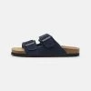 Pier One Leather Unisex - Pantuflas - Dark Blue