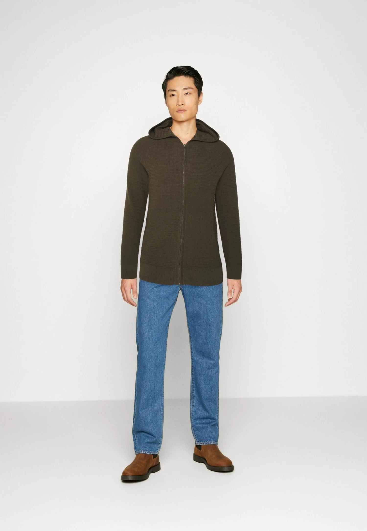 Pier One Chaqueta De Punto - Olive 2 Pier One Chaqueta De Punto - Olive - Imagen 2