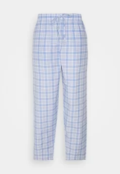 Pier One Pantalón De Pijama - Light Blue/White