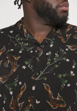 Pier One Asian Print Resort - Camisa -Black -Pier One b5f7243596e14f49a1306bb57650336c