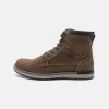 Pier One Botines Con Cordones - Brown
