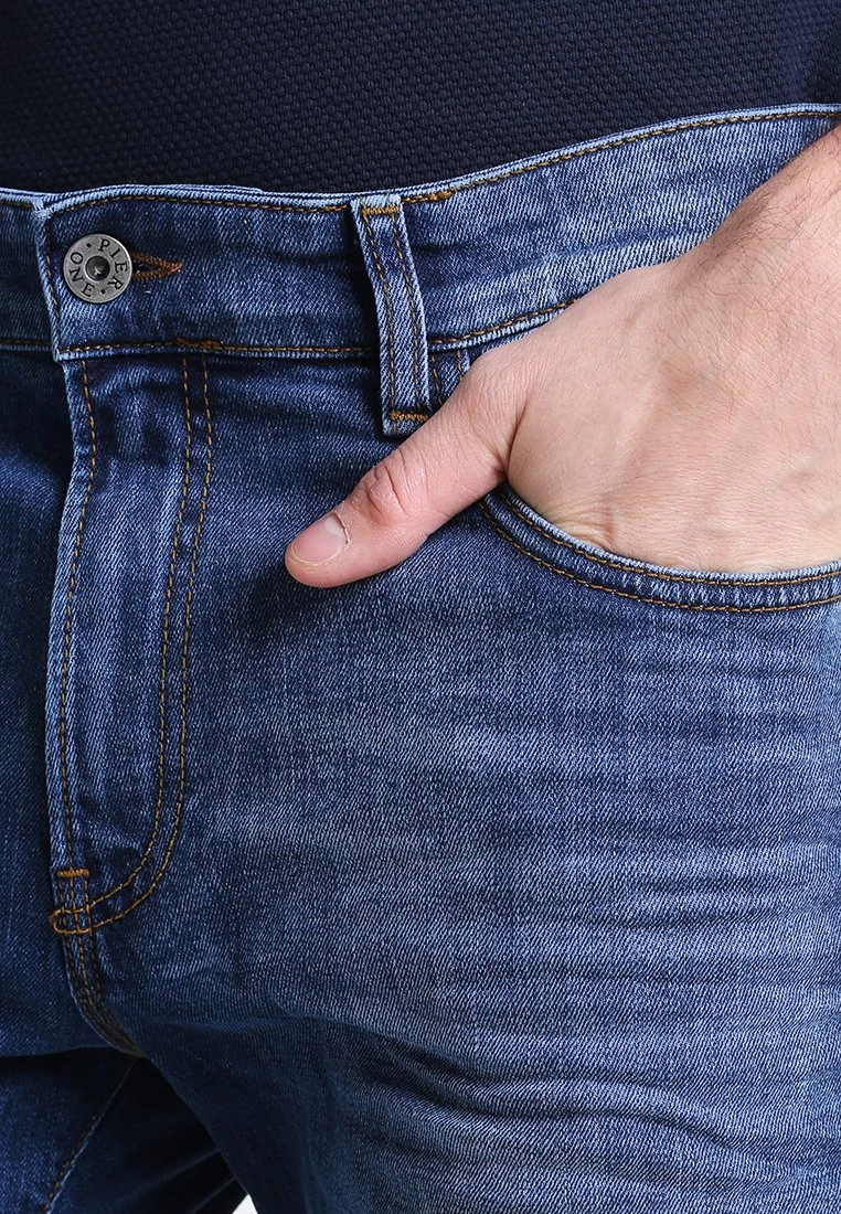 Pier One Vaqueros Rectos - Mid Blue 4 Pier One Vaqueros Rectos - Mid Blue - Imagen 4